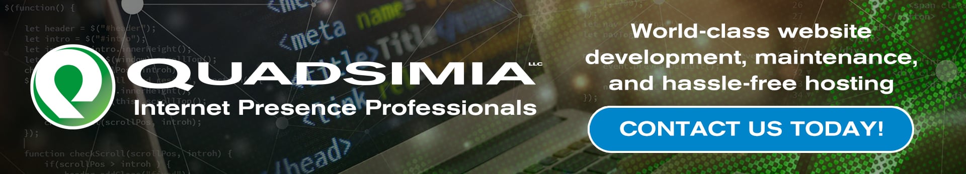 Quadsimia - World-class website development, maintenance, and hassle-free hosting